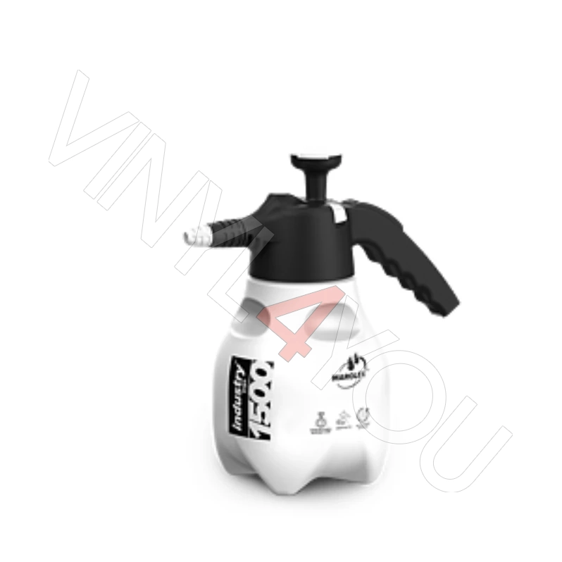 Ручной чёрный помповый опрыскиватель Industry ergo Acid line 1.5 л (Viton)