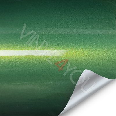 Пленка Глянцевый металлик хамелеон зелено-золотой Emerald Green Daytona