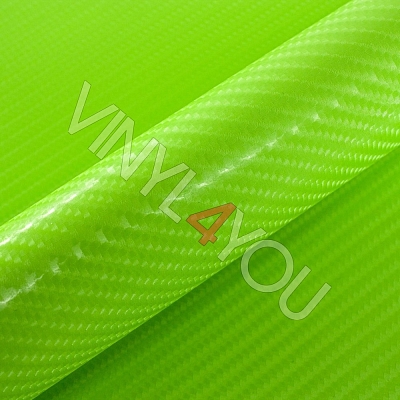 Пленка Салатовый глянцевый карбон 4D