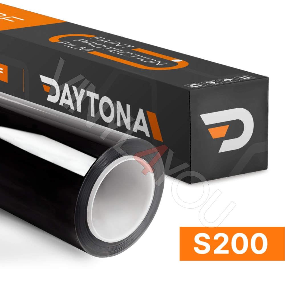 Черная глянцевая полиуретановая пленка DAYTONA PPF S200